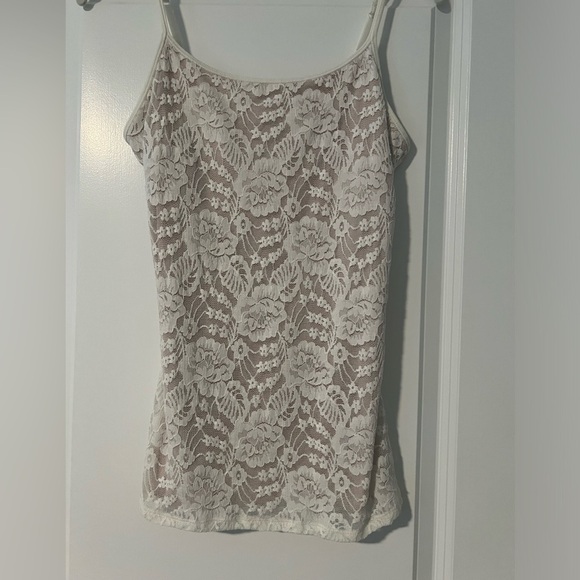 Express Best Loved Lace Tank Ivory - Picture 1 of 5